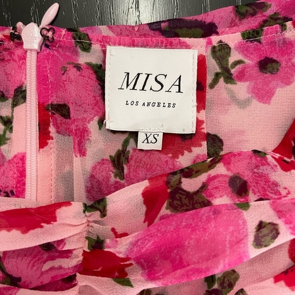 MISA Los Angeles Silk Elisa Floral Mini Skirt - Picture 4 of 9